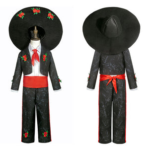 Day of the Dead Children Cosplay Costume Retro Mexican performance clothing Halloween Set