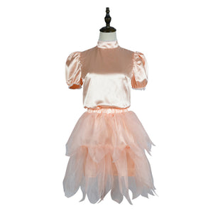 IF Blossom Cosplay Costume Cute Princess Dress with Tentacle Accessories Halloween Clothing