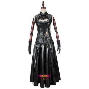 Final Fantasy FF14 Nael Cosplay Costume Women Black Dress Suit Halloween Outfit Carnival Uniform Clothes