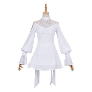 FF14 Ryne Minfilia Cosplay Costume White Cute Lace Dress Outfits Halloween Carnival Suit