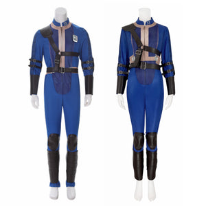 TV Series Fallout Lucy MacLean Cosplay Costume Blue Combat Uniform Jumpsuit Halloween Set