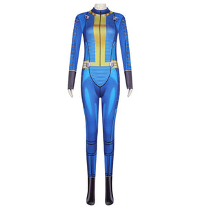 Fallout Lucy MacLean Cosplay Costume Women Men Blue Jumpsuit Combat Suit Halloween Clothing