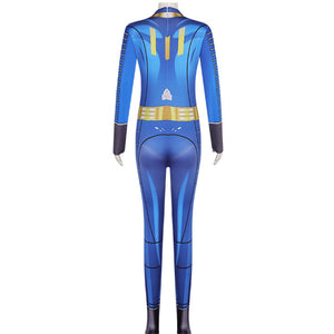 Fallout Lucy MacLean Cosplay Costume Women Men Blue Jumpsuit Combat Suit Halloween Clothing