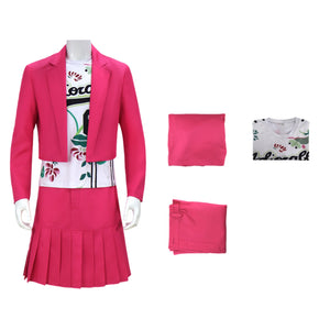 Female Film White Chicks Kevin Cosplay Costume Red Uniform Skirt