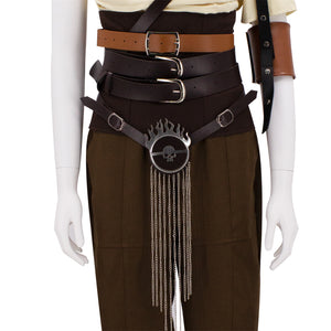 Furiosa: A Mad Max Saga Cosplay Costume Vintage Pirate Clothing Red Cloak Halloween Uniform