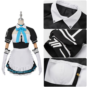 Game Blue Archive Itinose Asena Cosplay Costume Maid Suit Dress Shirt Skirt Apron Halloween Carnival Outfit