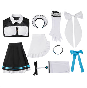 Game Blue Archive Itinose Asena Cosplay Costume Maid Suit Dress Shirt Skirt Apron Halloween Carnival Outfit