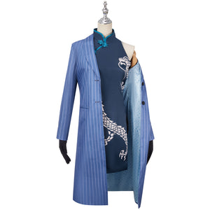 Game Blue Archive Kisaki Cosplay Costume Jacket Coat Dress Cheongsam Suit Halloween Carnival Outfit