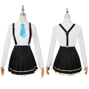 Game Blue Archive Saiba Momoi Cosplay Costume Suit Jacket Shirt Skirt Halloween Outfit