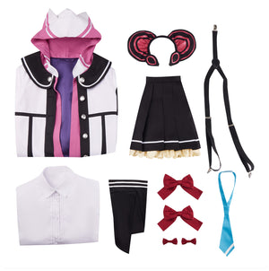 Game Blue Archive Saiba Momoi Cosplay Costume Suit Jacket Shirt Skirt Halloween Outfit