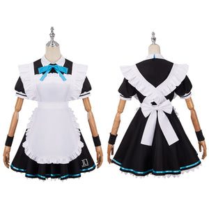 Game Blue Archive Tenndou Arisu Cosplay Costume Maid Dress Suit Halloween Carnival Outfit
