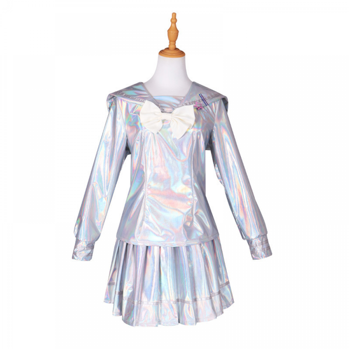 Game NEEDY GIRL OVERDOSE KAngel Cosplay Costume Lolita Girls Beautiful Laser JK Sailor Suit