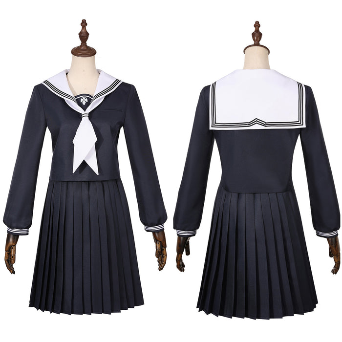 Game Silent Hill Shimizu Hinako Cosplay Costume Black Sailor Suit White Bow-tie Socks