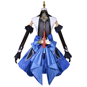 Genshin Impact Ganyu Cosplay Costume Women New Skin Elegant Dress Halloween Party Clothing