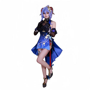 Genshin Impact Ganyu Cosplay Costume Women New Skin Elegant Dress Halloween Party Clothing