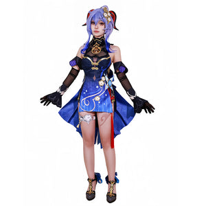 Genshin Impact Ganyu Cosplay Costume Women New Skin Elegant Dress Halloween Party Clothing