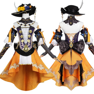 Genshin Impact Navia Cosplay Costume Fontaine Dress Ouifit Halloween Carnival Costume