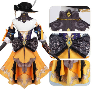 Genshin Impact Navia Cosplay Costume Fontaine Dress Ouifit Halloween Carnival Costume