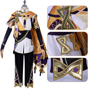 Game Genshin Impact Sethos Cosplay Costume Complete Set of Retro Patterns Halloween Outfit