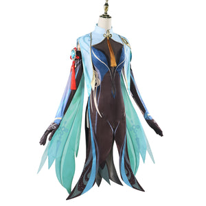 Genshin Impact Xianyun Cosplay Costume Dress Uniform Passerine Herald Liyue Halloween Carnival Outfit