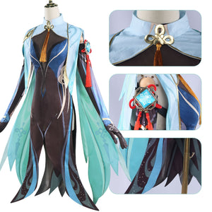 Genshin Impact Xianyun Cosplay Costume Dress Uniform Passerine Herald Liyue Halloween Carnival Outfit