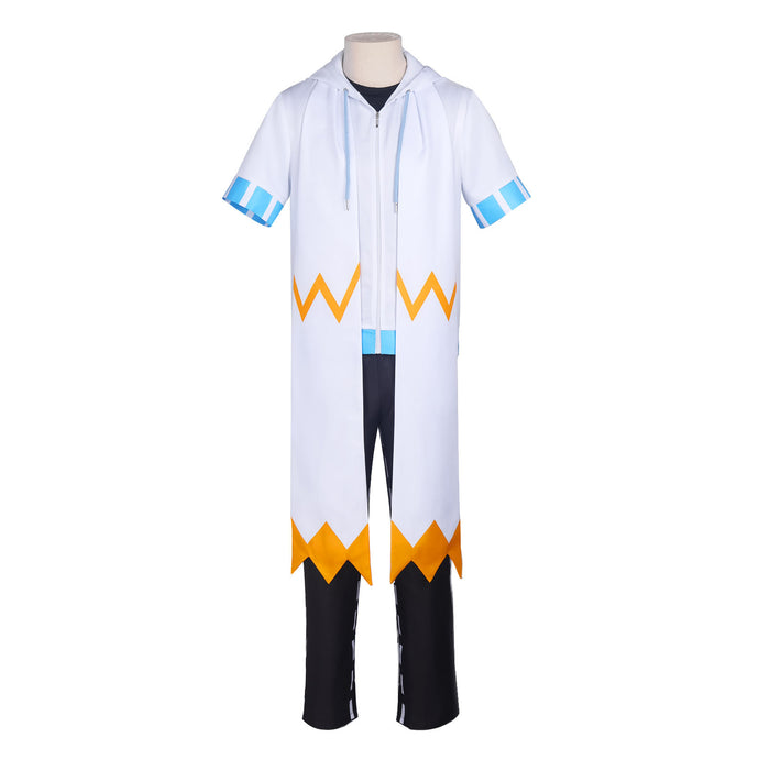 AOTU Godrose Cosplay Costume White Combats Unisex Uniform Halloween Full Set Party Suit