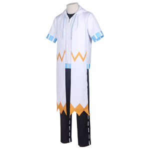 AOTU Godrose Cosplay Costume White Combats Unisex Uniform Halloween Full Set Party Suit