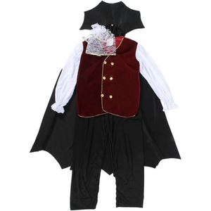 Halloween Vampire Costumes Cosplay for Children Cute Boys Kids Deluxe Set Gothic Outfit