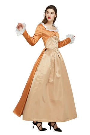 Hamilton Musical Angelica Brown Stage Dress Concert Halloween Cosplay Costume Version B