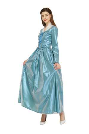 Hamilton Musical Elizabeth Schuyler Blue Stage Concert Dress Cosplay Costume Carnival Halloween