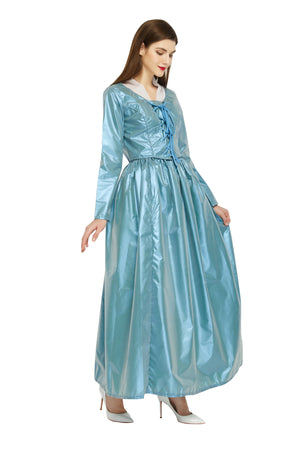 Hamilton Musical Elizabeth Schuyler Blue Stage Concert Dress Cosplay Costume Carnival Halloween