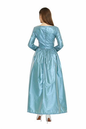 Hamilton Musical Elizabeth Schuyler Blue Stage Concert Dress Cosplay Costume Carnival Halloween