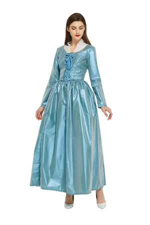 Hamilton Musical Elizabeth Schuyler Blue Stage Concert Dress Cosplay Costume Carnival Halloween