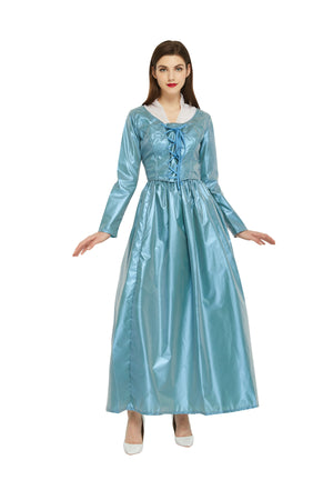 Hamilton Musical Elizabeth Schuyler Blue Stage Concert Dress Cosplay Costume Carnival Halloween