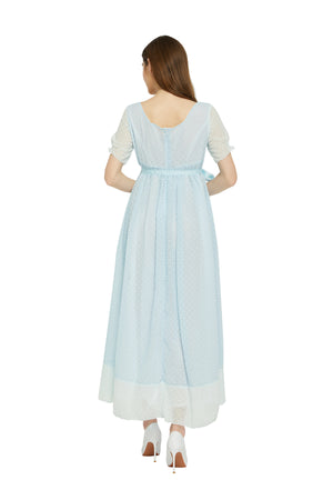 Hamilton Musical Elizabeth Schuyler Eliza the Burn Sky Blue Dress Concert Cosplay Costume Carnival Halloween