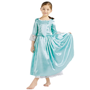 Hamilton Musical Elizabeth Schuyler Light Blue Eliza the Schuyler Sisters Dress Cosplay Costume Carnival Halloween