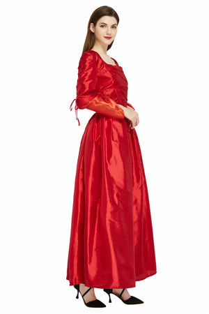 Hamilton Musical Maria Reynolds Red Stage Dress Concert Cosplay Costume Carnival Halloween