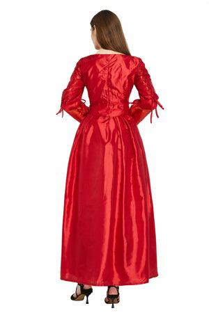 Hamilton Musical Maria Reynolds Red Stage Dress Concert Cosplay Costume Carnival Halloween