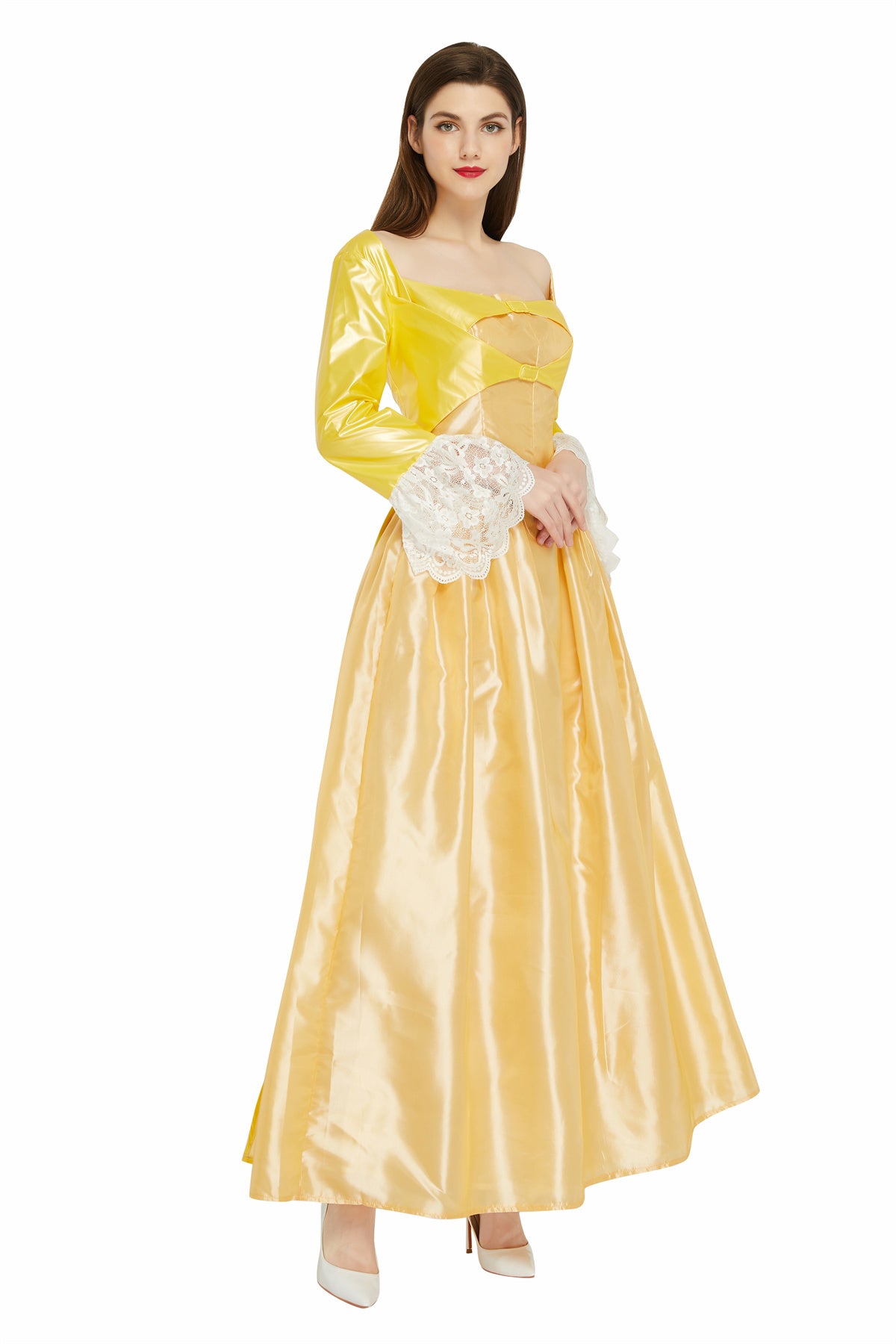 Cosplayflying - Buy Hamilton Musical Peggy Light Yellow Stage Dress Concert Cosplay  Costume Carnival Halloween