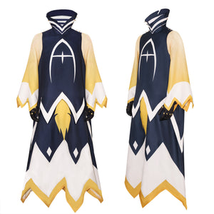 Hazbin Hotel Adam Cosplay Costume Angel Character Robe with Gloves Halloween Set