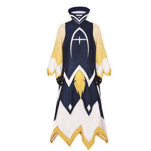 Hazbin Hotel Adam Cosplay Costume Angel Character Robe with Gloves Halloween Set