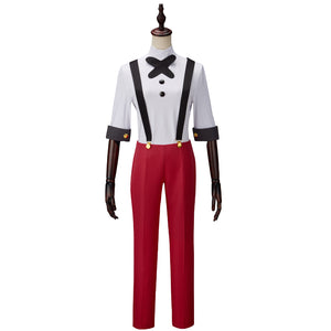 Hazbin Hotel Charlie Cosplay Costume Suit Shirt Suspenders Pants Halloween Carnival Outfit