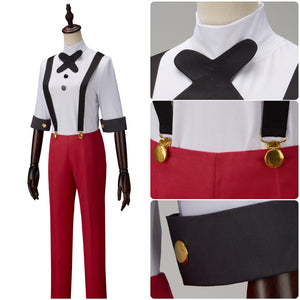 Hazbin Hotel Charlie Cosplay Costume Suit Shirt Suspenders Pants Halloween Carnival Outfit