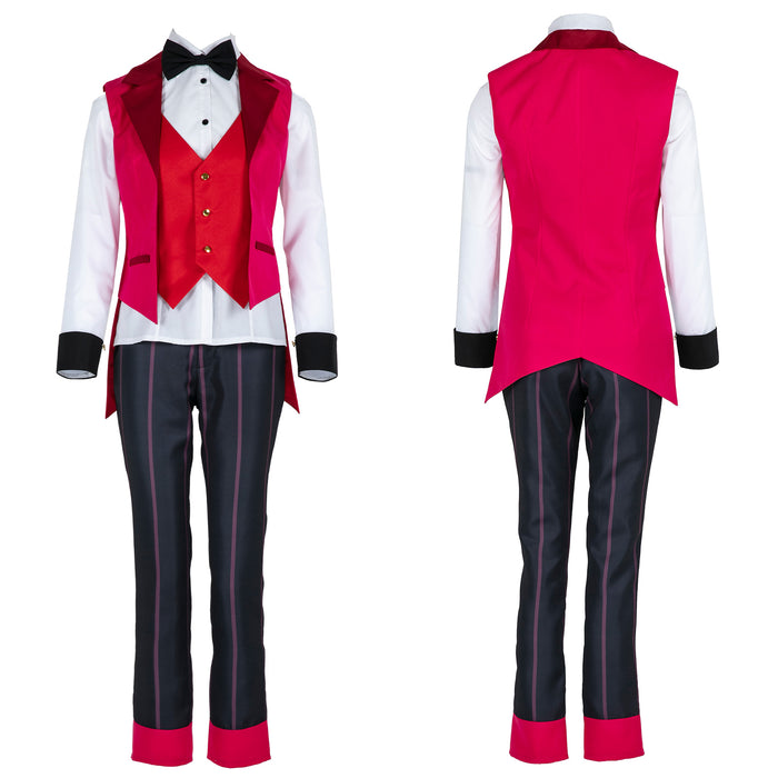 Hazbin Hotel Elizabeth Cosplay Costume Suit Shirt Waistcoat Pants Halloween Uniform Outfit for Women Men