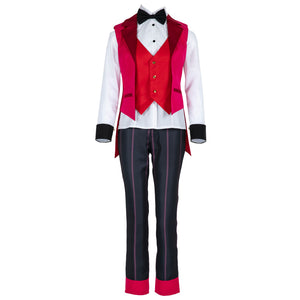 Hazbin Hotel Elizabeth Cosplay Costume Suit Shirt Waistcoat Pants Halloween Uniform Outfit for Women Men