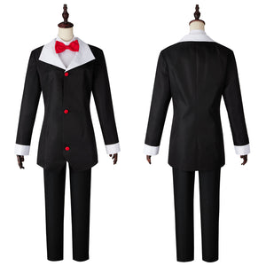Hazbin Hotel Husk Cosplay Costume Suit Shirt Coat Jacket Pants Hat Halloween Carnival Outfit