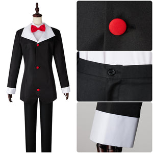 Hazbin Hotel Husk Cosplay Costume Suit Shirt Coat Jacket Pants Hat Halloween Carnival Outfit