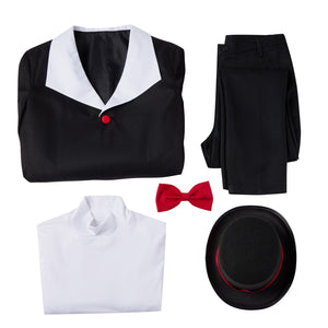 Hazbin Hotel Husk Cosplay Costume Suit Shirt Coat Jacket Pants Hat Halloween Carnival Outfit