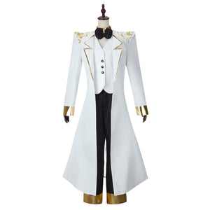 Hazbin Hotel Michael Cosplay Costume Men white suit set  Evening Party Halloween Clothing