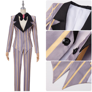 Hazbin Hotel Sir Pentious Cosplay Costume Suit Coat Jacket Shirt Pants for Halloween Carnival Outfit